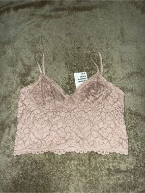 H&M Dusty Pink Lace Bralette